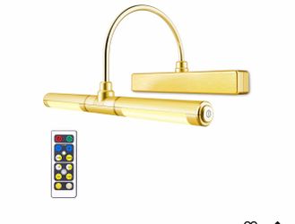 Wireless Picture Light with Remote Control-Gold-