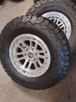 17x9 axd rims 6 lug 6x139 on used tires 285 70 17