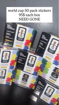 FIFA World Cup 50 pack 2026 Panini sticker boxes 95$ each box  DM TO PURCHASE  #worldcup #panini