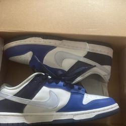 Nike Dunks Lows Blue And White 