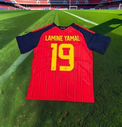 Spain-España # 19 Lamine Yamal  Soccer Jersey