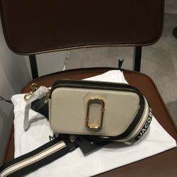 Marc Jacobs The Snapshot Crossbody Bag Cloud White Multi