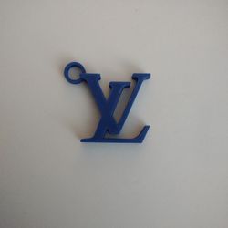 LV Luxury logo 3D print keychain (BLACK OR BLUE)