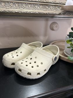 Toddler Bone Crocs 11c