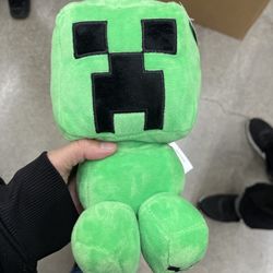 Minecraft Video Game Green Creeper Plush Coin Piggy Bank 9" NEW