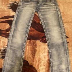 Rock Revival Jeans Light Blue 28 Slim Straight 