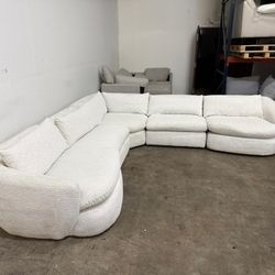 5-piece Modular Fabric Sectional