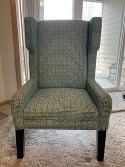 Teal High Back Chair