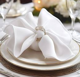 White napkins