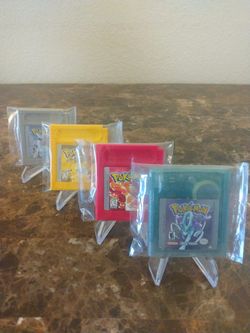 Pokemon Gameboy Color Cartridges Collection 