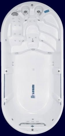 16ft Thermoplastic 28k New.   Swim Spa From Aquafit