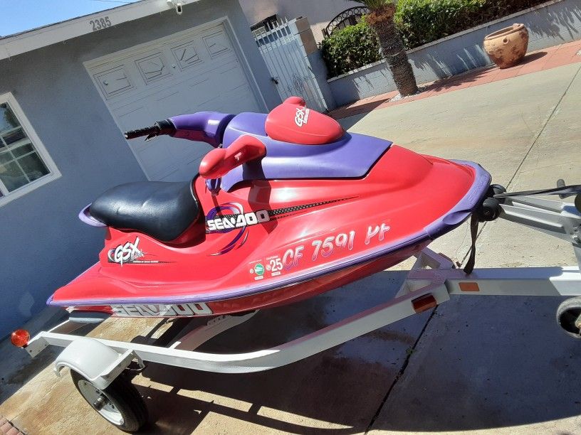 Like NEW SUPER FAST 2 SEATER 1998 Sea Doo GSX Limited 947 Clean With Trailer ..LAKE & RIVER READY