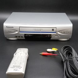 Panasonic,VCR with Remote And Cable. Works Fine!