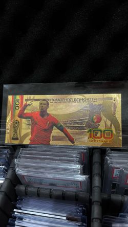 Cristiano Ronaldo 24k gold banknote