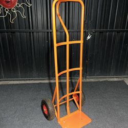 Orange Handtruck Dolly w/ Air type tires