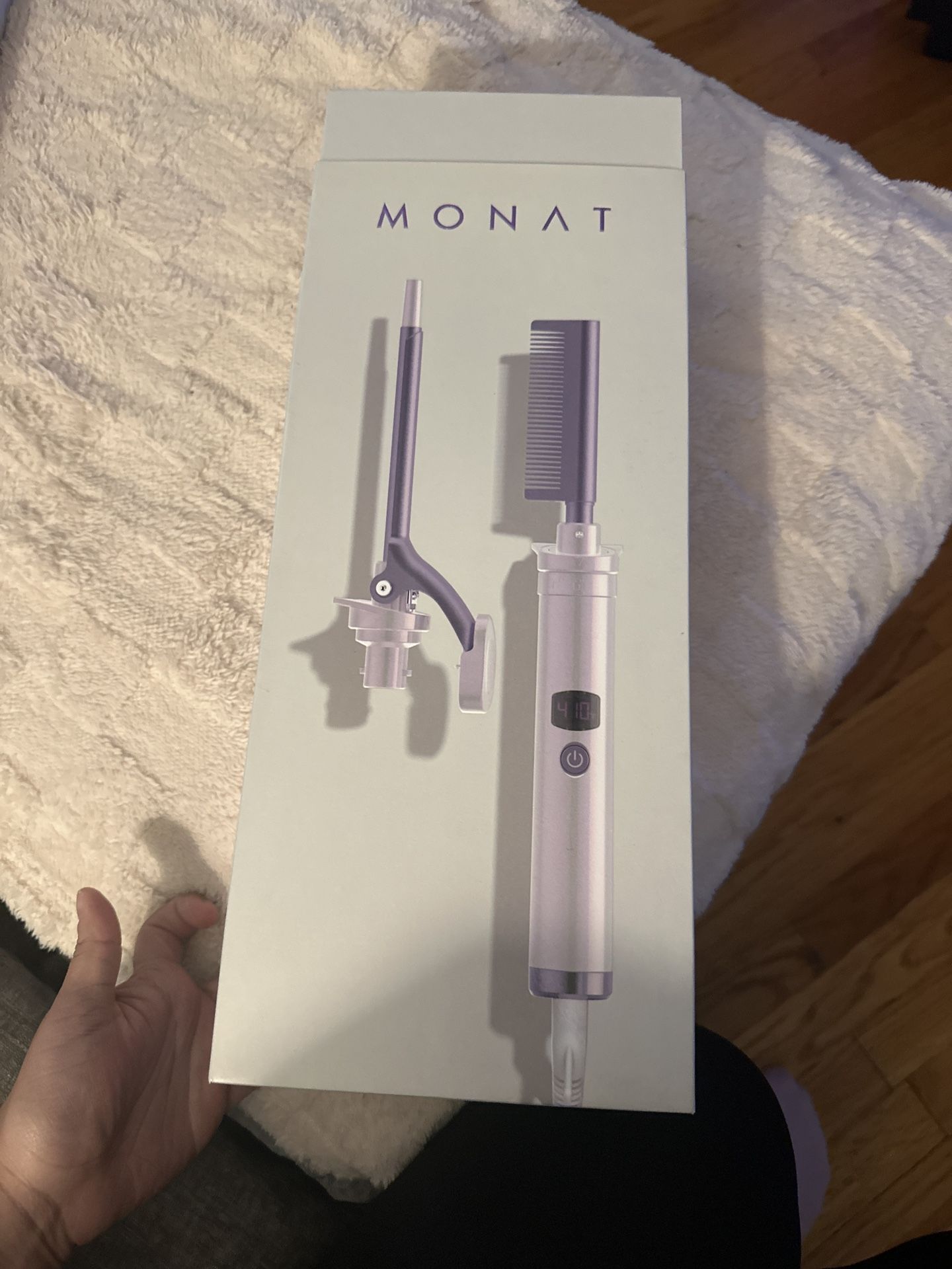 πΈ MONAT Sleek & Curled Interchangeable Hot Comb & Curling Rod