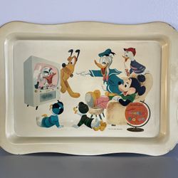 Vintage Walt Disney Metal TV Tray 