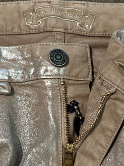 Men’s Designer Robin's Jean metallic foil/wax