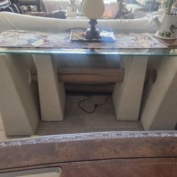 1 Entry Table. Coffee Table And 2 Side Tables Southwestern Style. 