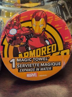 Marvel magic towels SPIDERMAN AND IRON MAN