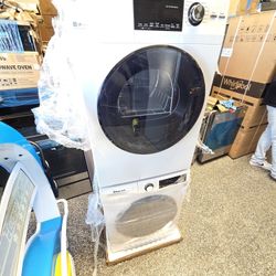 New 24" Electric Dryer And Washer Set 