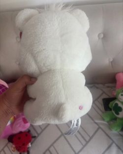 Care Bear HELLO KITTY Plush Toy Stuffed Animal 10" Tall White With Red Bow