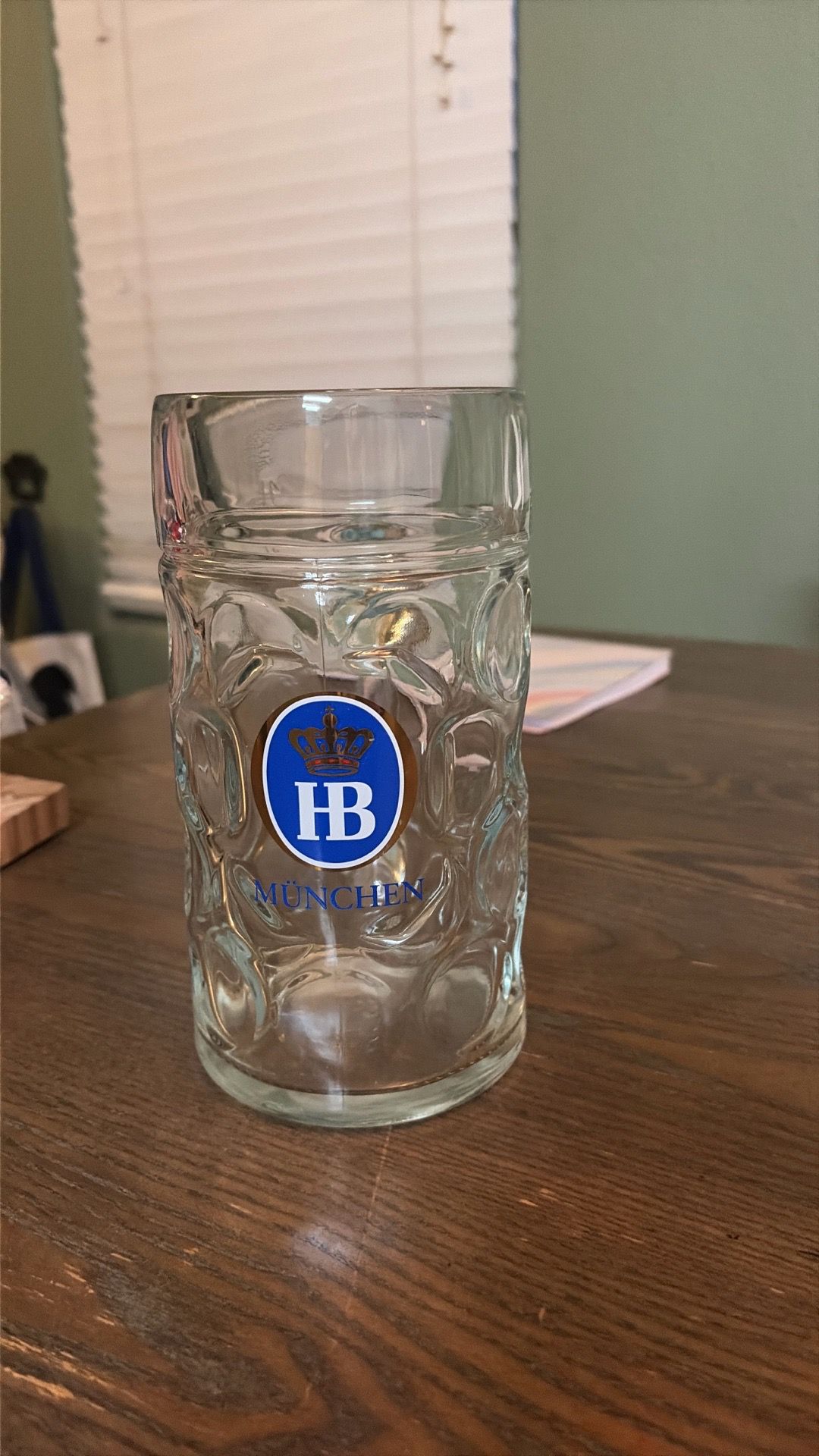 Xl glass mug