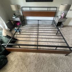 King Size Bed Frame And Mattressl
