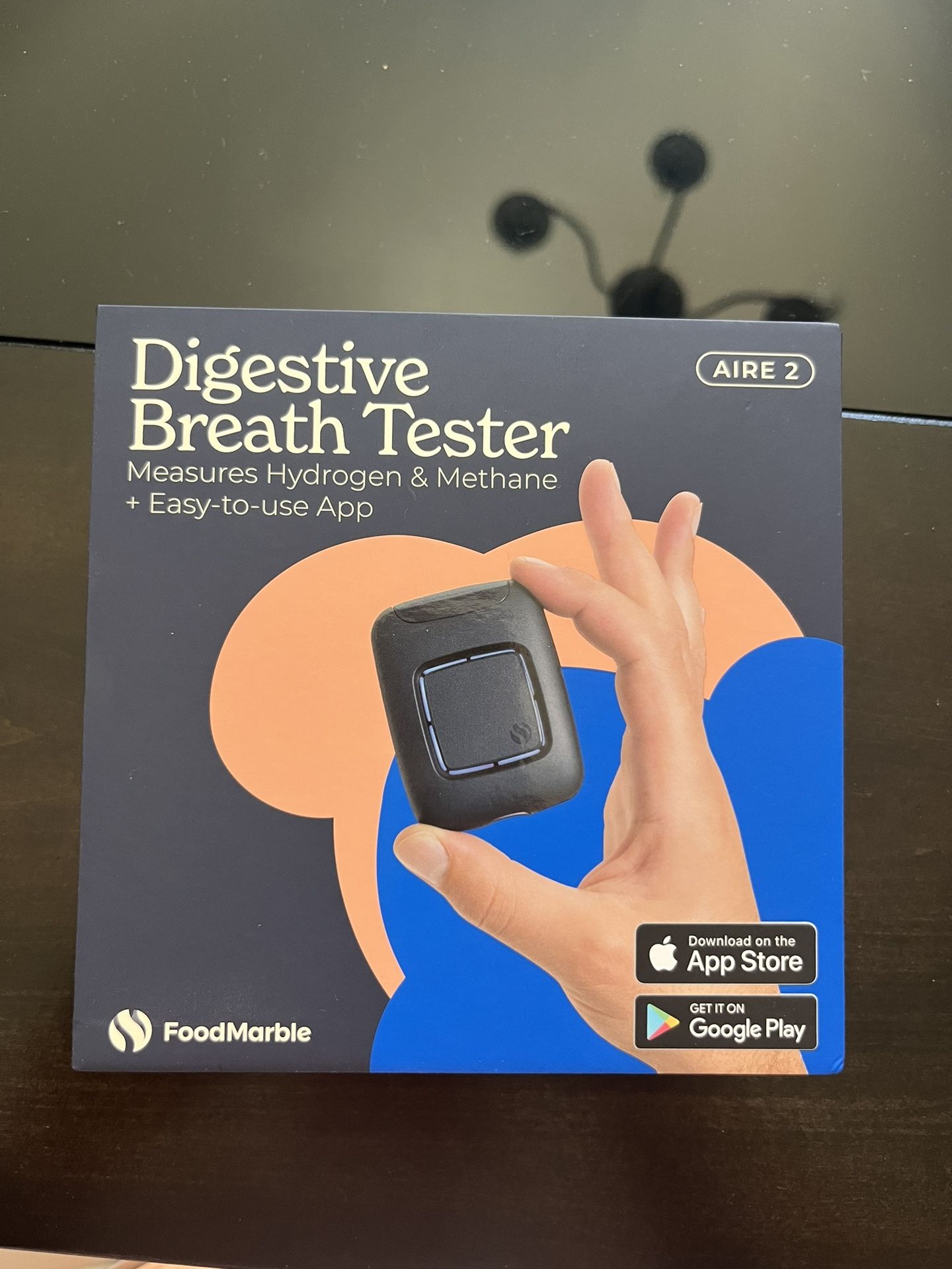FoodMarble AIRE 2 Digestive Hydrogen & Methane Breath Test Device