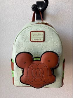 Disney Parks Loungefly Mint Chocolate Chip Mickey Ice Cream Sandwich Backpack