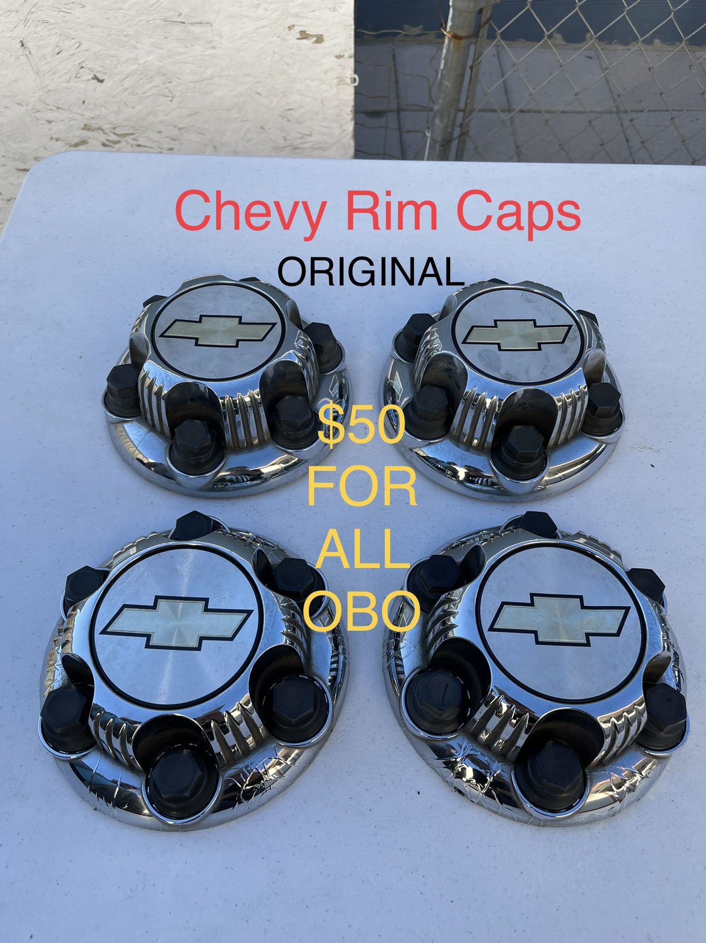 Chevy Rim Caps Set