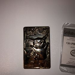 Pikachu Gold Plated Pokemon Card