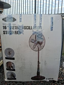 Optimus Retro Oscillating Stand Fan