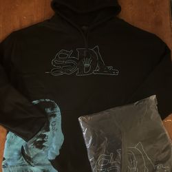 SDL Blue Rhinestone Hoodie