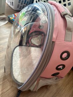 Pink Bubble Cat Carrier Backpack