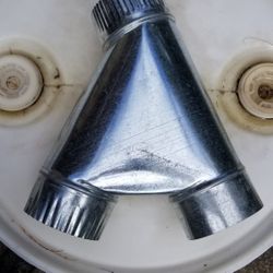 4" Wye For Dryer Or Exhaust Fan Ducting
