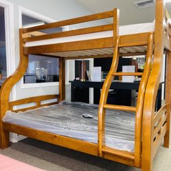 Solid Wood Bunk Bed ( Twin & Full Size) 