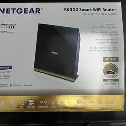 NETGEAR R6300 SMART WIFI ROUTER  AC 1750 Dual Band Gigabit