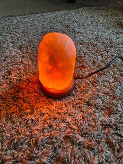 Himalayan Salt Lamp Crystal Salt Rock Mini Hand Carved Lamp