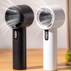 Portable Handheld Fan with 100-Speed Adjustable Turbo, Long-Lasting Brushless Motor, USB Rechargeable 3600mAh Battery, LCD Display