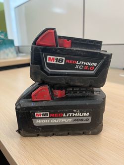 Milwaukee M18 RedLithium Battery Pack Lot of 2