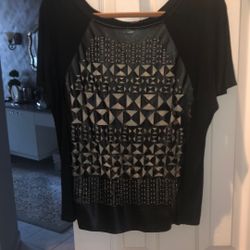 Leather Cut Shirt L