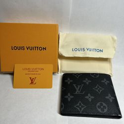 Louis Vuitton Black Flowers Men’s Wallet