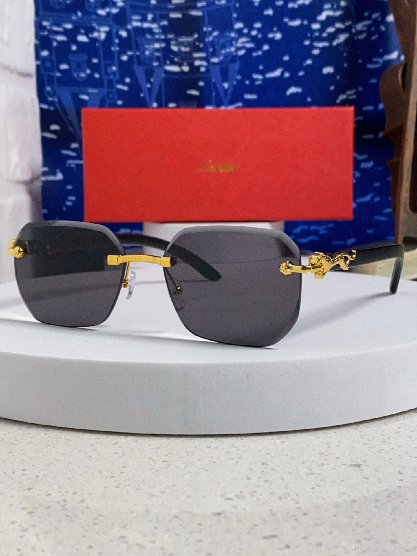 Rimless sunglasses