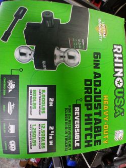 Rhyno ajustable hitch