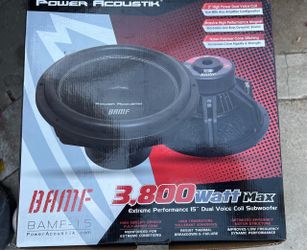Power Acoustik BAMF-15 15” Dual Voice Coil Subwoofer