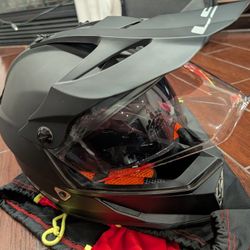 LS2 Dual Sport Dirt Bike Motorcycle Helmet And Shoes