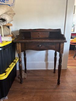 wooden desk