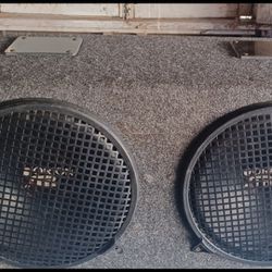 Old school Orion XTR subwoofer speakers and box