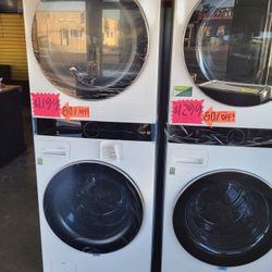 LG ThinQ WashTower Single Unit Front Load Washer 4.5 Cubic Feet  AND  Gas Dryer 7.4 Cubic Feet